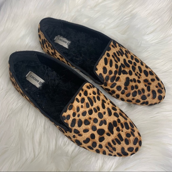 Birdies The Starling Cheetah Calf Hair Slippers 7 - Picture 3 of 9